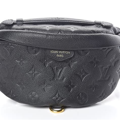 louis vuitton black embossed bum bag|louis vuitton black bag price.